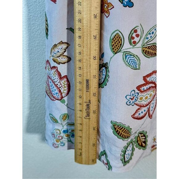 Madewell Overlay Cami Botanical Print 100% Silk Lined Mini Women's Dress Size 2 - Picture 8 of 10